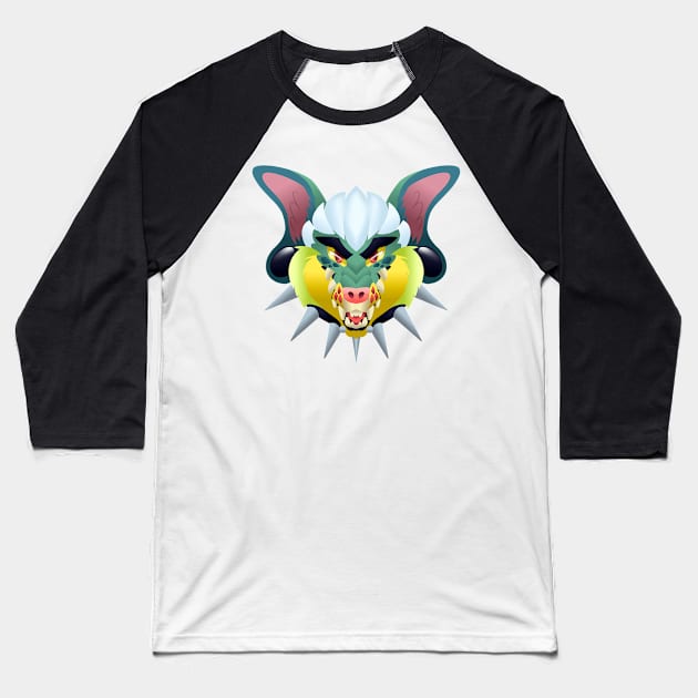 Chopper Gatordog Cutout Bust Baseball T-Shirt by TwilightSaint